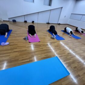 鹿児島市 noricoピラティスでのピラティス・レッスン風景